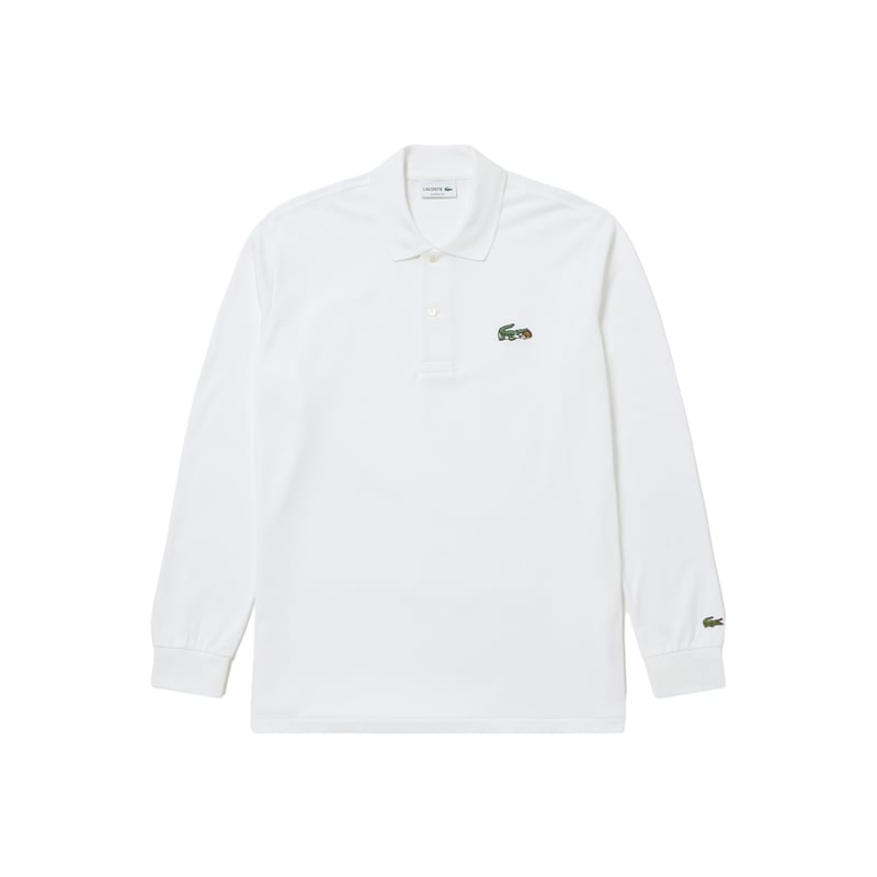 Clubhaus golf ポロシャツ ホワイト Lacoste × CLUBHAUS L/S Polo - White | CLUBHAUS