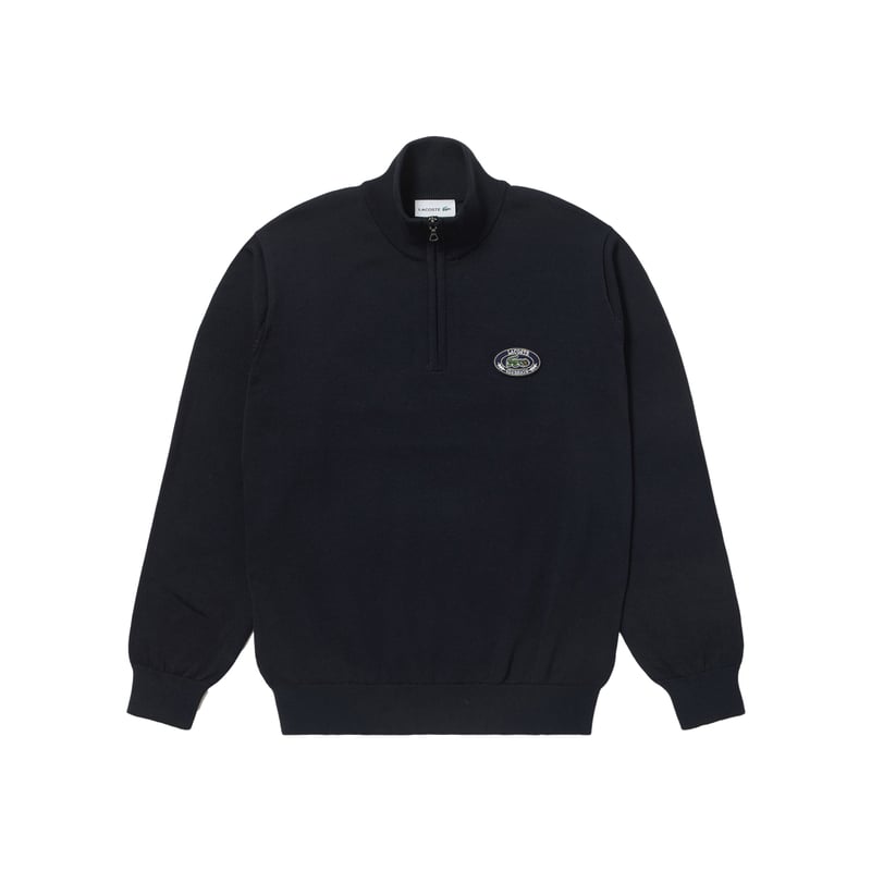 Lacoste × CLUBHAUS 1/4 Zip Elbow Patched Sweate