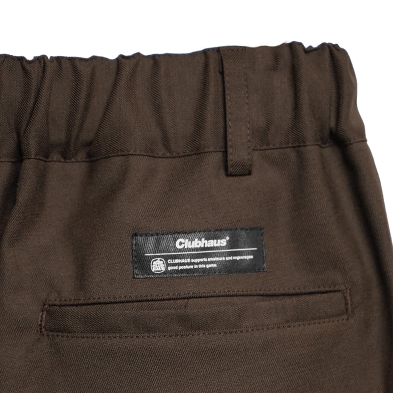 CLUBHAUS Center Press Easy Shorts - Brown | CLU