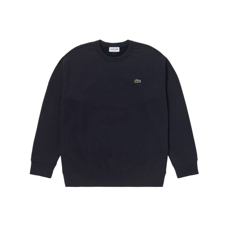 メンズウェア clubhaus s/s sweat shirts L black Lacoste × CLUBHAUS Crew Sweat - Navy | CLUBHAUS