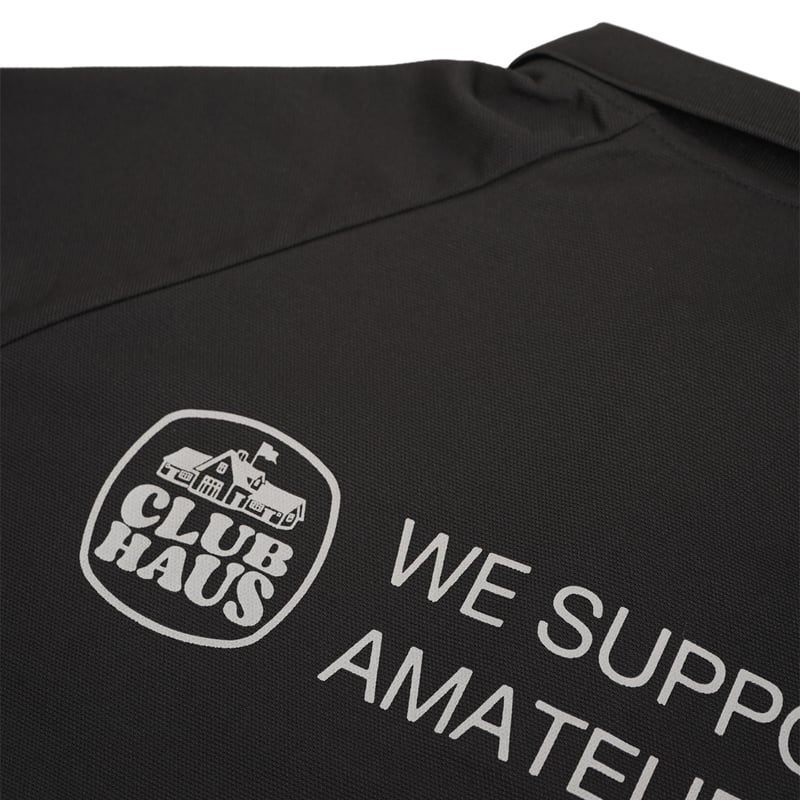 CLUBHAUS The Crew Polo ‘25 - Black サイズL CLUBHAUS The Crew Polo - Black/Reflective | CLU