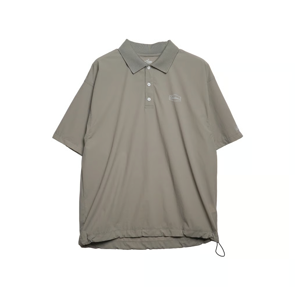 CLUBHAUS 　ポロシャツ CLUBHAUS Reflective Logo Polo - Khaki | CLUBHAU