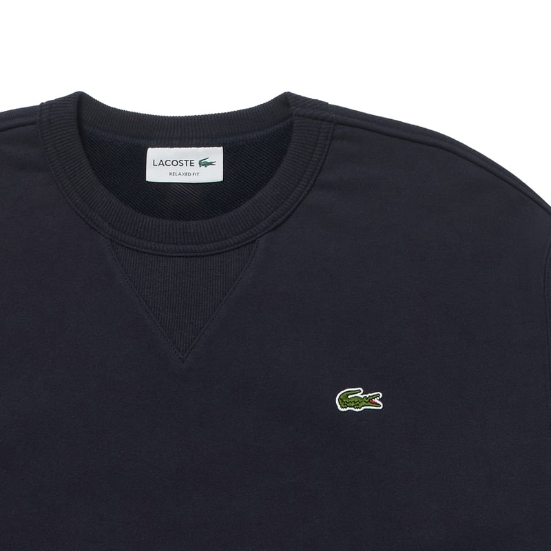 Lacoste × CLUBHAUS Crew Sweat - Navy | CLUBHAUS