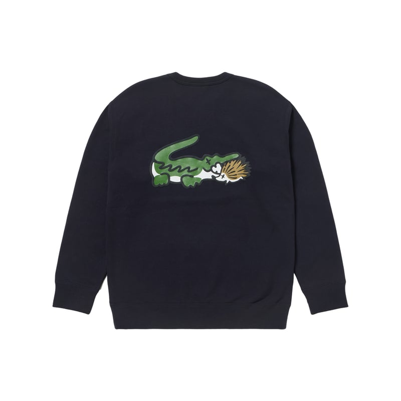 Lacoste × CLUBHAUS Crew Sweat - Navy | CLUBHAUS