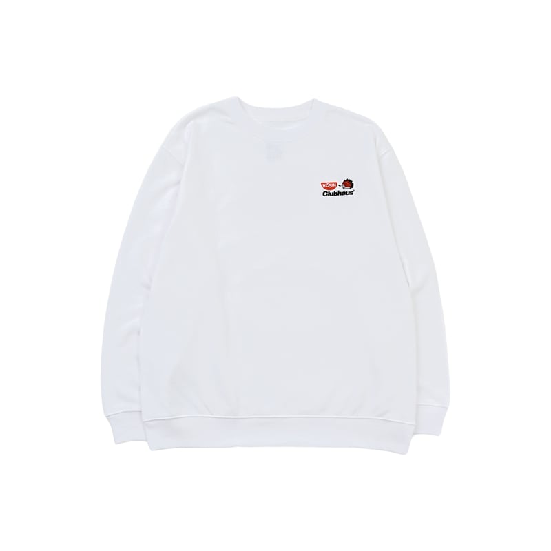 CUPNOODLE × CLUBHAUS Crew Sweat - White | CLUBH