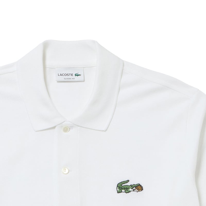 Lacoste × CLUBHAUS L/S Polo - White | CLUBHAUS