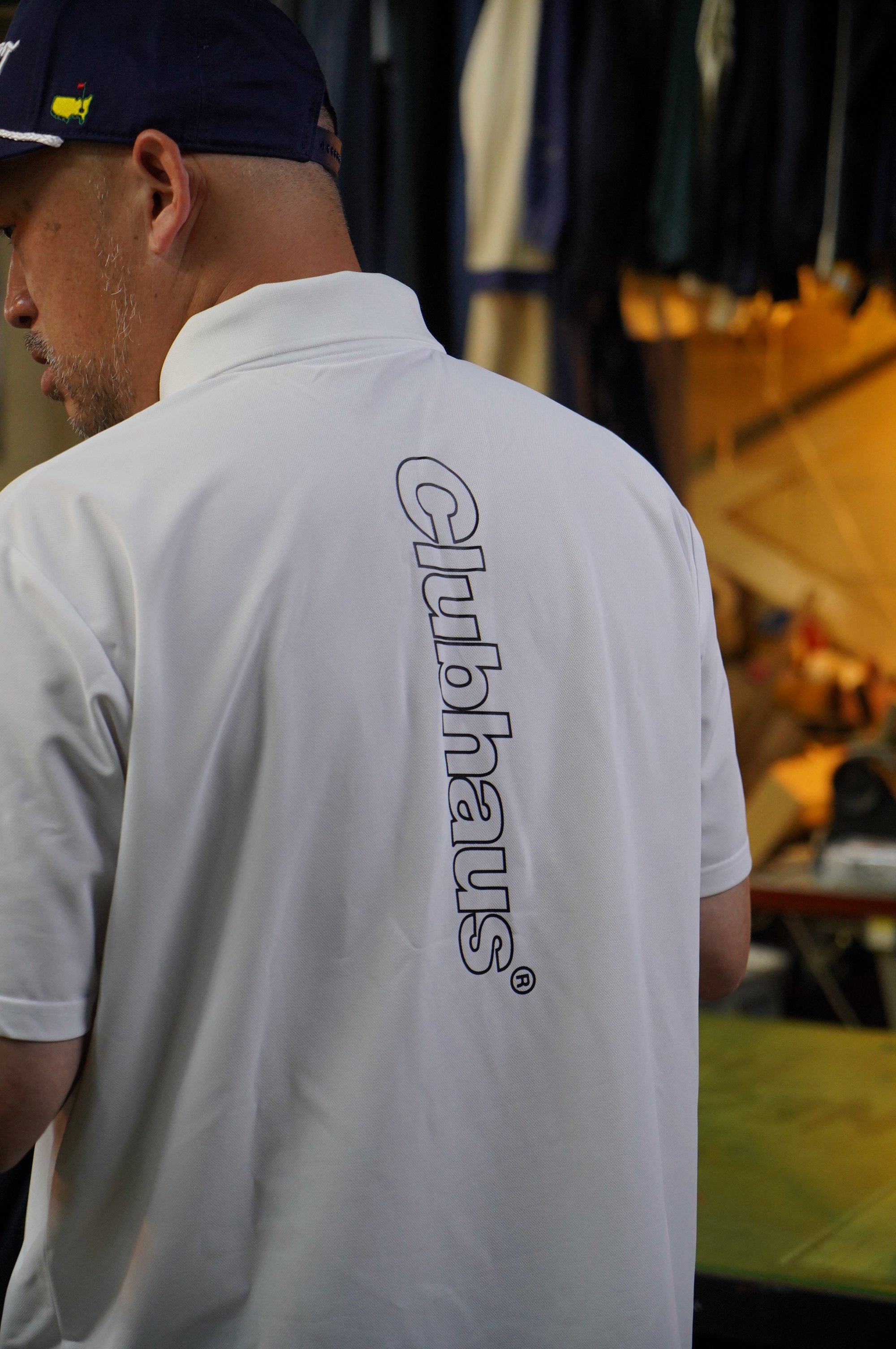 【クラブハウス】美品 ポロシャツ 長袖 ホワイト クラブハウス S メンズ Scorp Principal Polo - White | CLUBHAUS | クラブハウス