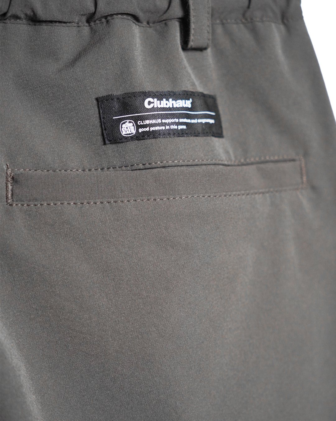 CLUBHAUS Center Press Stretch Easy Pants - Gray