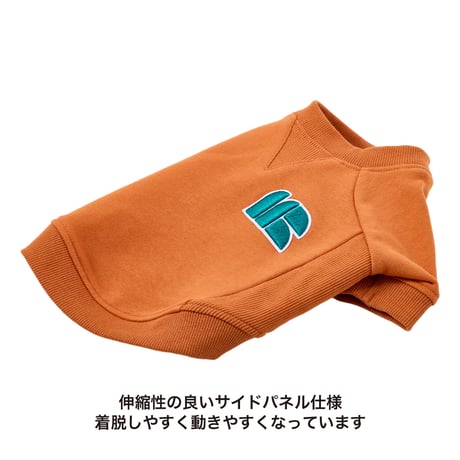 【MANDARINE BROTHERS】3Dロゴパッチスウェット