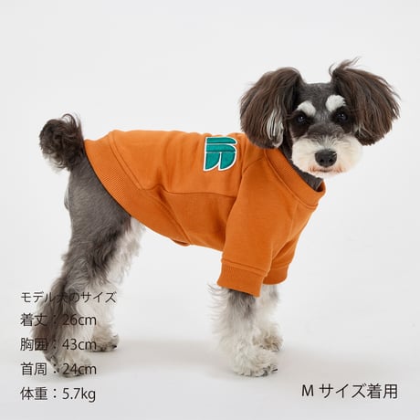 【MANDARINE BROTHERS】3Dロゴパッチスウェット