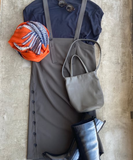 <women>assiette(アシェット) 前後2way エプロンワンピース(A27-09531-64) ●送料無料●