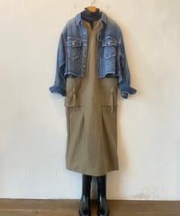 <women> FIL DE FER(フィル デ フェール) ポリエステルツイル　スキッパーワンピース(10-1-03-208-6-2) ●送料無料●  のコピー