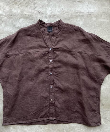 <women> NOMBRE IMPAIR(ノンブルアンペール) インドリネン　スタンドバンザイシャツ（01-1-06-209-6-1) ●送料無料●