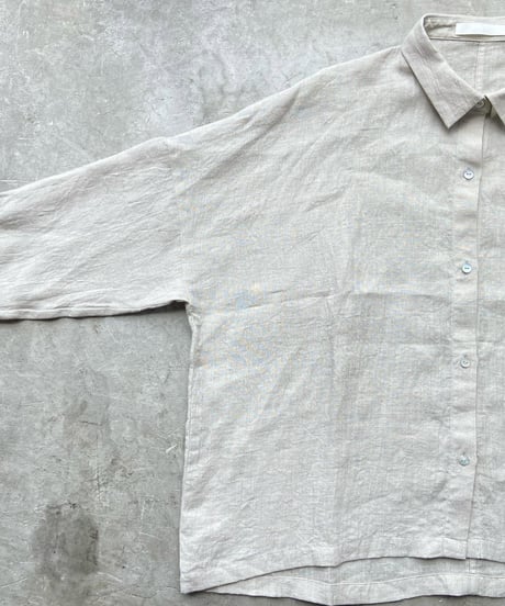 <women>evam eva (エヴァム　エヴァ) line wide shirt (E261T205) ●送料無料●