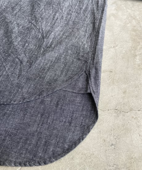<women> Yarmo(ヤーモ) Ruffle Shirts Dungaree YAR-26AWS28D / black ●送料無料●