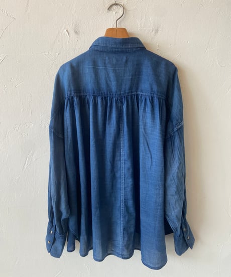<women>RILATO(リラート) 2.5oz デニムシャツ(L26002-1) ●送料無料●