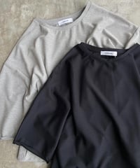 <women> LE MELANGE（ル・メランジュ）リネンライクツイルジャージ　プルオーバー(8621012)●送料全国一律185円●