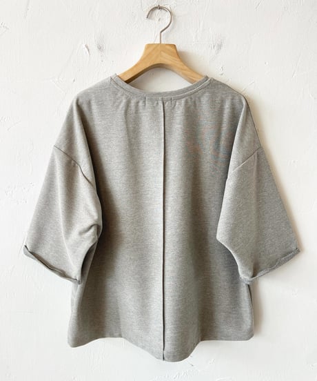 <women> LE MELANGE（ル・メランジュ）リネンライクツイルジャージ　プルオーバー(8621012)●送料全国一律185円●