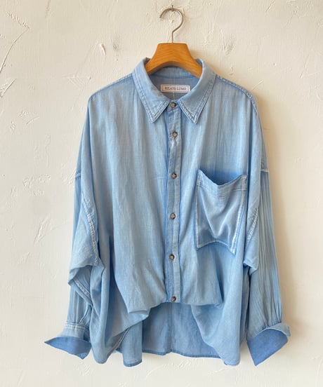 <women>RILATO(リラート) 2.5oz デニムシャツ(L26002-1) ●送料無料●