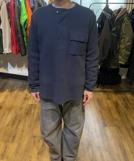 <men>norbit(ノービット) Waffle Shirts(MOL079NV91) navy-S ●送料無料●