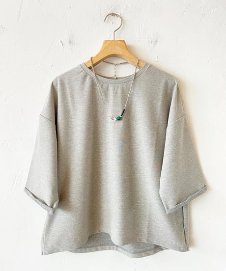 <women> LE MELANGE（ル・メランジュ）リネンライクツイルジャージ　プルオーバー(8621012)●送料全国一律185円●
