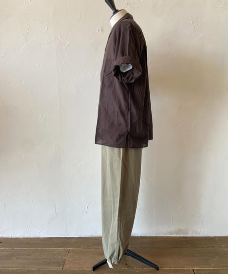 <men>RINEN  (リネン) 60/2強撚ギャバ 裾ヒモベイカーパンツ / R49612 ●送料無料●