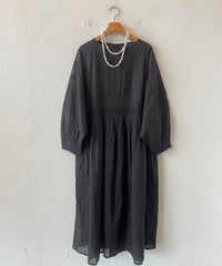 【SALE】<women> Audrey and John Wad(オードリージョンワッド) コットンボイル タックギャザードレス (L6400) ●送料無料●