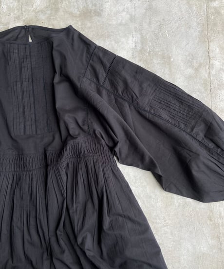 【SALE】<women> Audrey and John Wad(オードリージョンワッド) コットンボイル タックギャザードレス (L6400) ●送料無料●