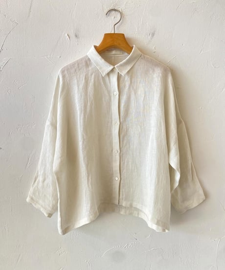 <women>evam eva (エヴァム　エヴァ) line wide shirt (E261T205) ●送料無料●