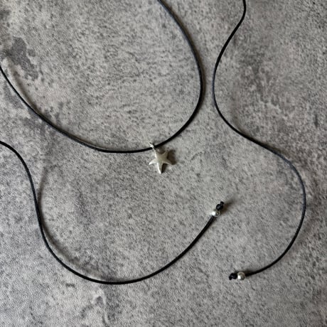 IRONO code necklace （Sv925 mediumstar）