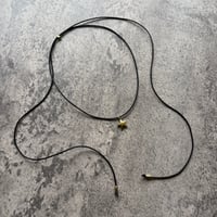 IRONO code necklace （Brass mediumstar）