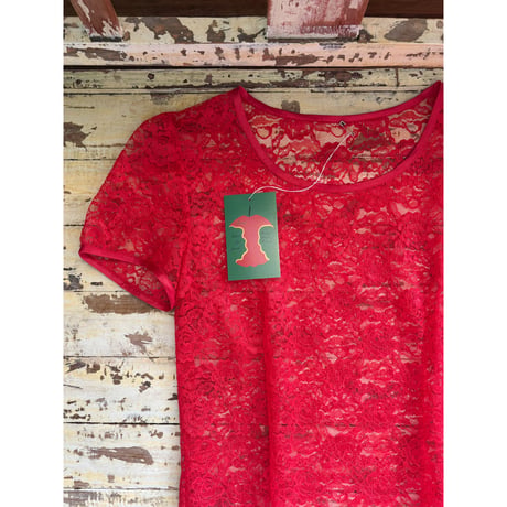 puff sleeve all lace tops