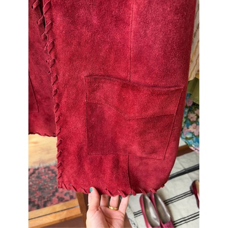 mede in England leather vest
