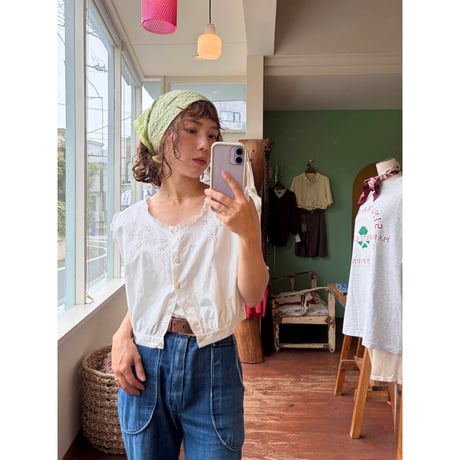 cotton sleeveless blouse