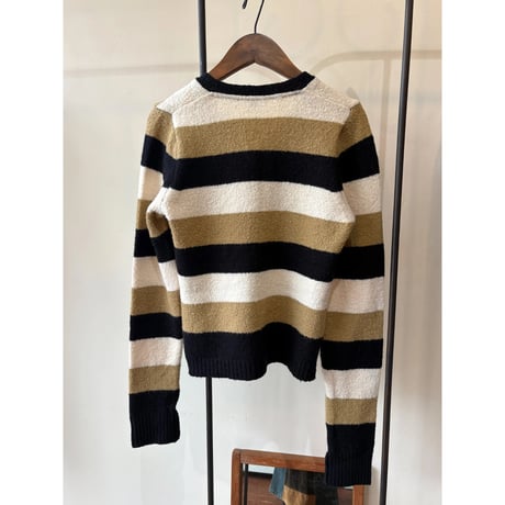 made in Italy border  knit cardigan