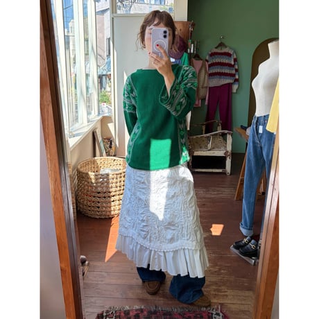 green design sweater