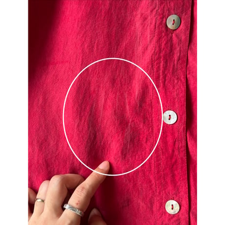 red silk shirt