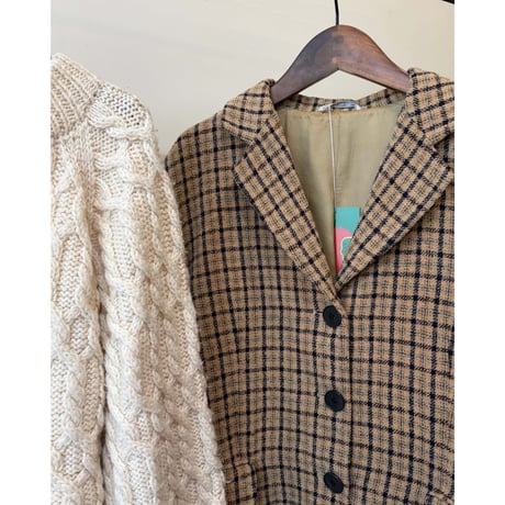check pattern jacket