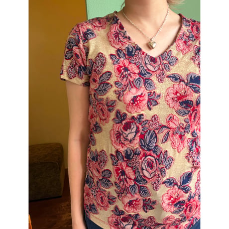 made in Italy glitter design tops