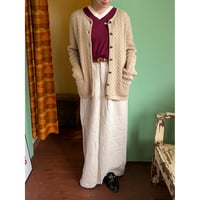 made in Italy cable  knit cardigan