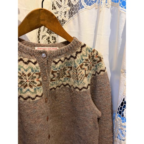 【ご成約済み】Nordic knit cardigan