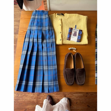 wool lemon yellow knit cardigan