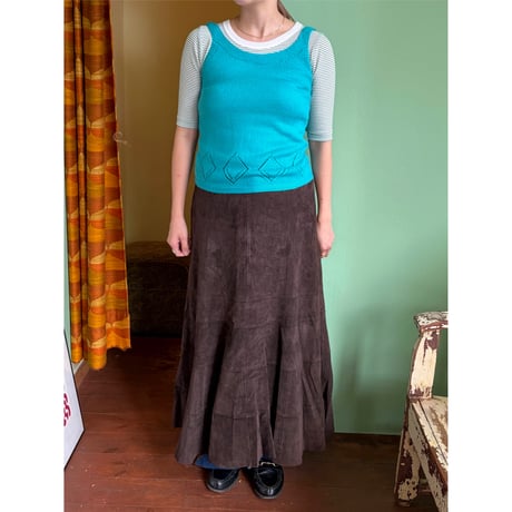 turquoise blue knit tops