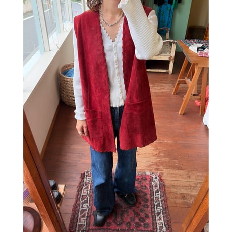 mede in England leather vest