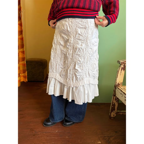 gather design frill skirt