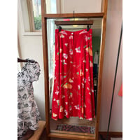made in USA floral design skirt