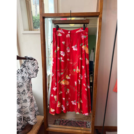made in USA floral design skirt
