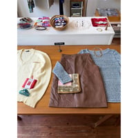 made in England brown leather skirt