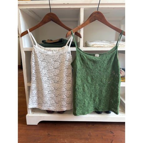 white lace camisole
