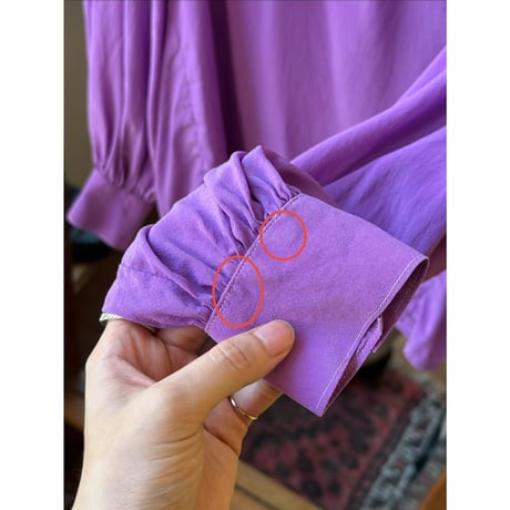 purple design blouse